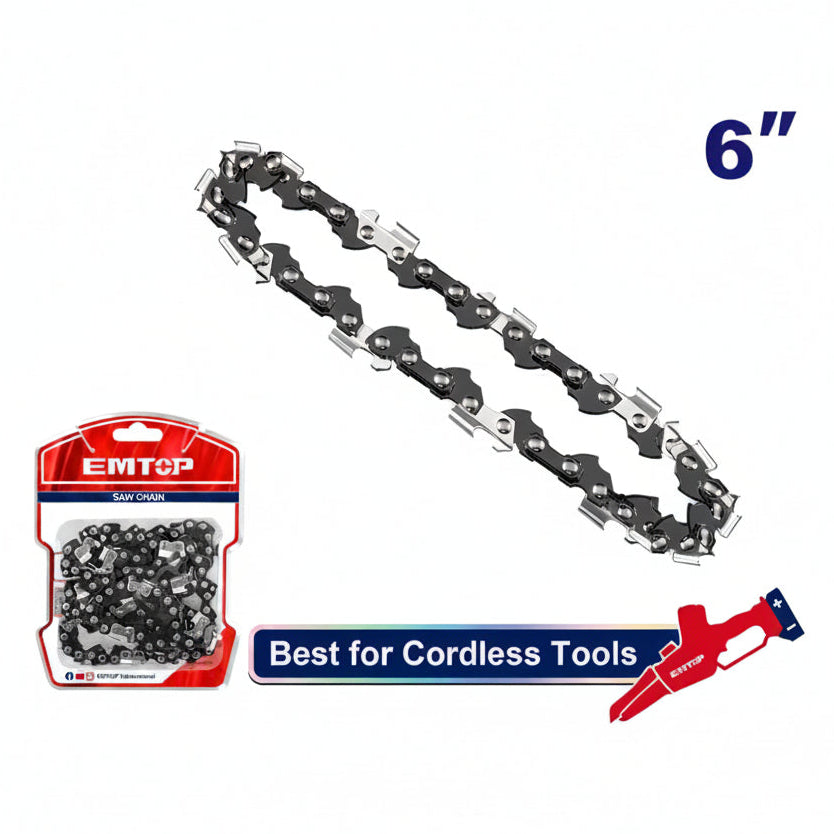 Accesorio - Cadena 6" p/ Motosierra. Emtop ECCL50618