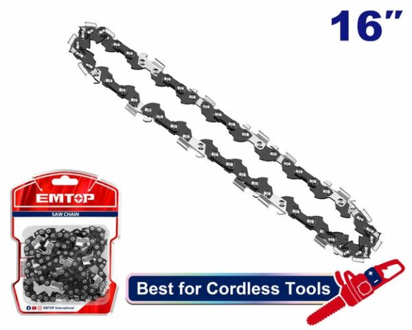 Accesorio - Cadena 16" p/ Motosierra. Emtop ECCL5163