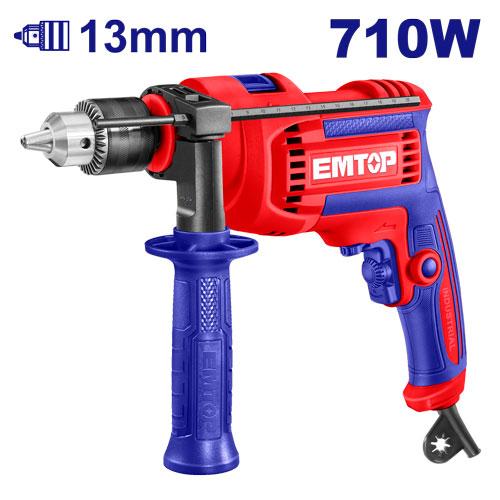 Taladro Percutor 13mm. 710W. Emtop