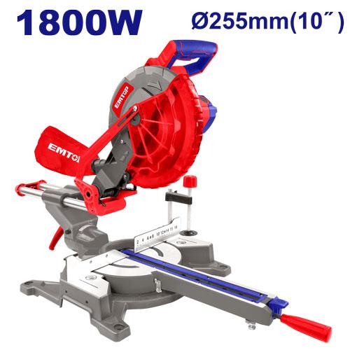 Ingletadora Telescopica 1800W (255x25.4mm). Emtop