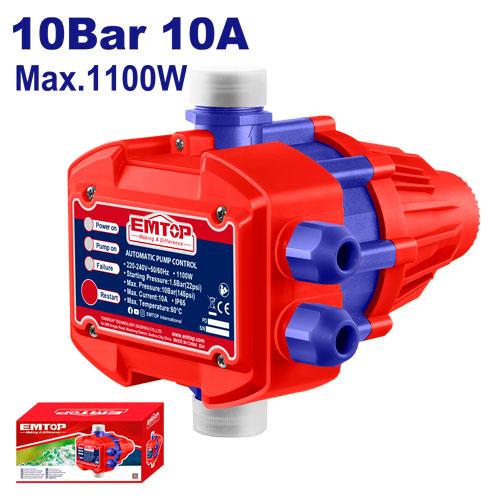 Presurizador 220V 10A 1"x1" 1.5-10bar p/ bomba Emtop
