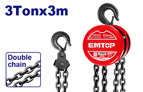 Aparejo 3Tn x 3m a Cadena Emtop