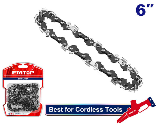 Accesorio - Cadena 6" p/ Motosierra. Emtop ECCL50618