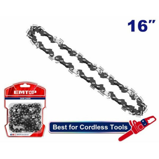 Accesorio - Cadena 16" p/ Motosierra. Emtop ECCL5163