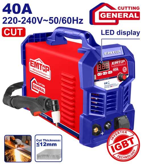 Cortador de Plasma Inverter 40A (<12mm) Emtop