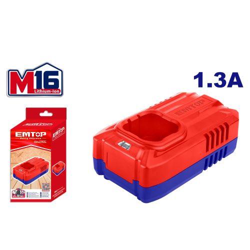 Accesorio - Cargador de bateria. 220V. 16V 4Ah. Emtop