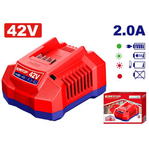 Accesorio - Cargador de bateria. 42V 2.0Ah. Emtop