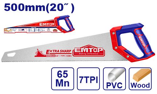 Serrucho carpintero Profesional 20". Emtop