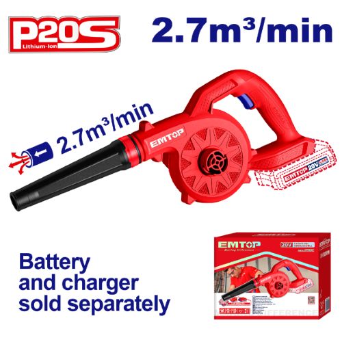 Mini Soplador 20V Sin Bateria. Emtop