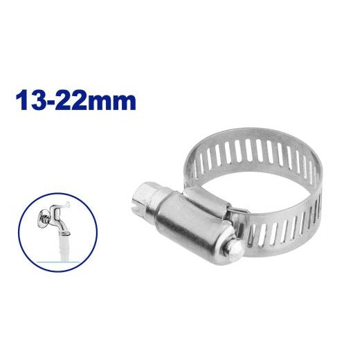 Abrazadera ajustable (13-22x8mm). Emtop