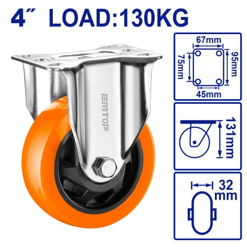 Rueda Fija 4x1.25" Emtop x Un