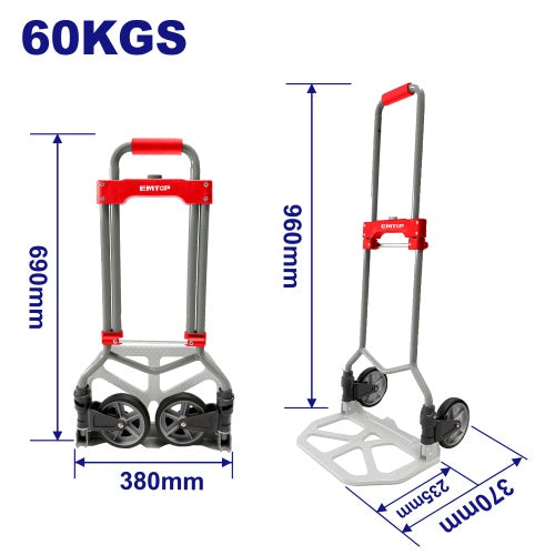 Carretilla para cajas plegable 60Kg. Emtop