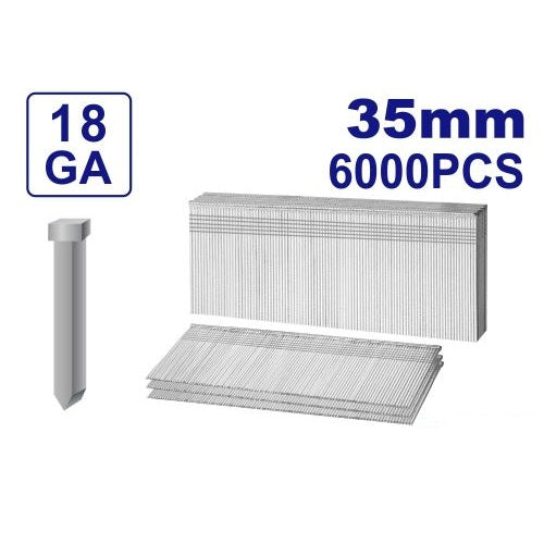 Accesorio - Clavo 35mm cal.18 p/pistola de clavos Caja x6000Un.