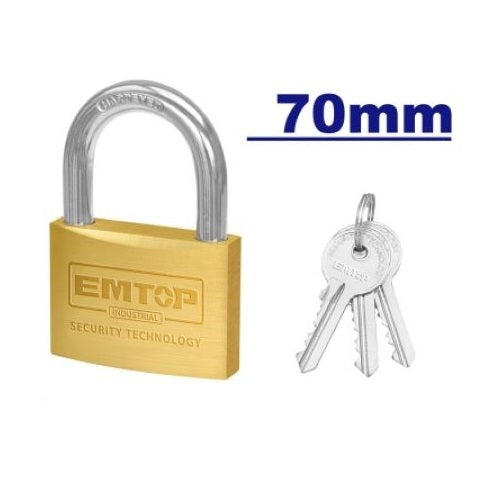 Candado CR 70mm (3 Llaves). Emtop