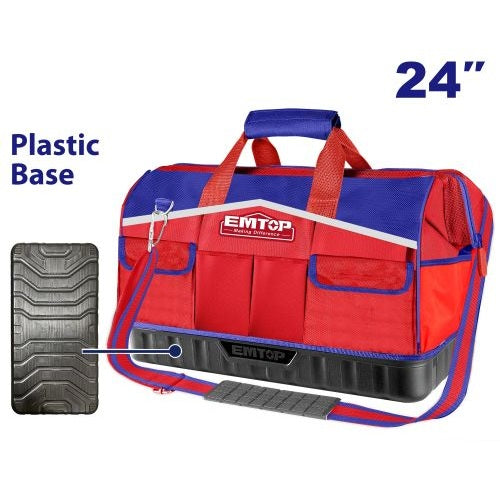 Bolso de tela para Herramientas 24" c/ base (60x23x35cm) Emtop