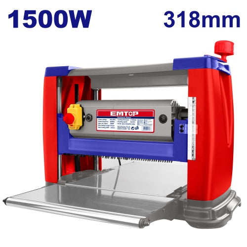 Cepilladora de banco 318mm 1500W. 220V. Emtop