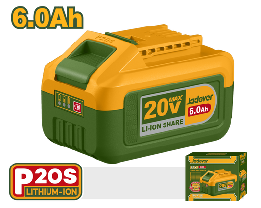 Accesorio - Bateria li-ION 20V 6.0Ah Jadever Caja